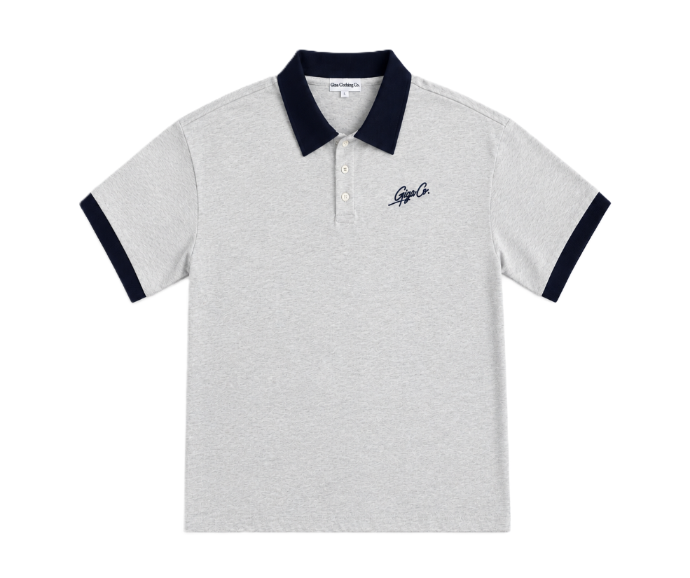 Sunday Club Polo - Heather Grey